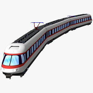 et403 german passenger train 3D model