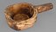 Old wooden mortar