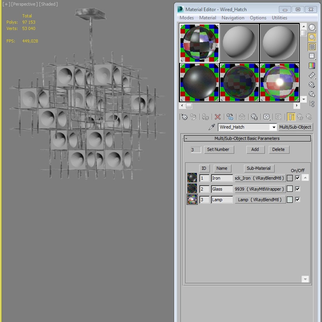 3D wired custom lighting hatch - TurboSquid 1228970