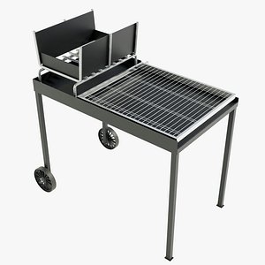 3D Wood-burning Barbecue 2