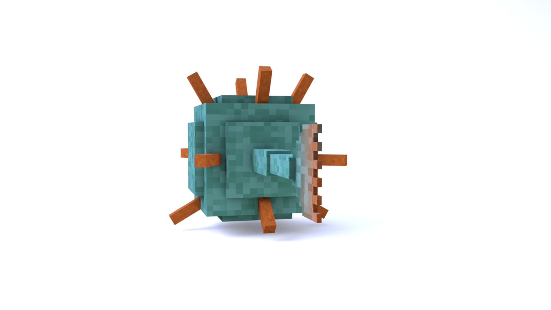 C4d Gaurdian Mob Minecraft