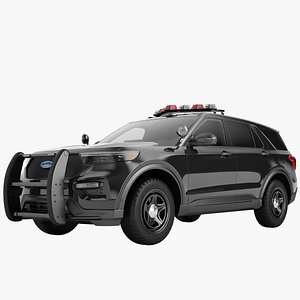 Ford Explorer 2020 Police 07 3D model