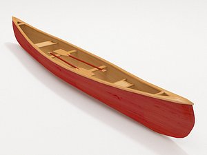 canoe 3d model