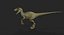 3D velociraptor dinosaur games model