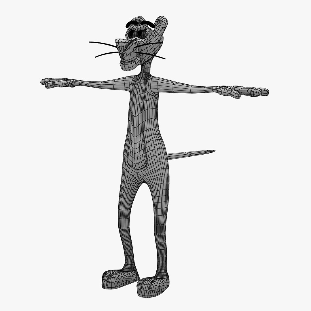3d model pink panther