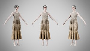 3D Dress 24 Grullo With Design