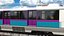 Städtischer Stadtbahnzug manipuliert