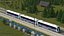 Städtischer Stadtbahnzug manipuliert