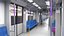 Städtischer Stadtbahnzug manipuliert