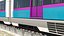 Städtischer Stadtbahnzug manipuliert