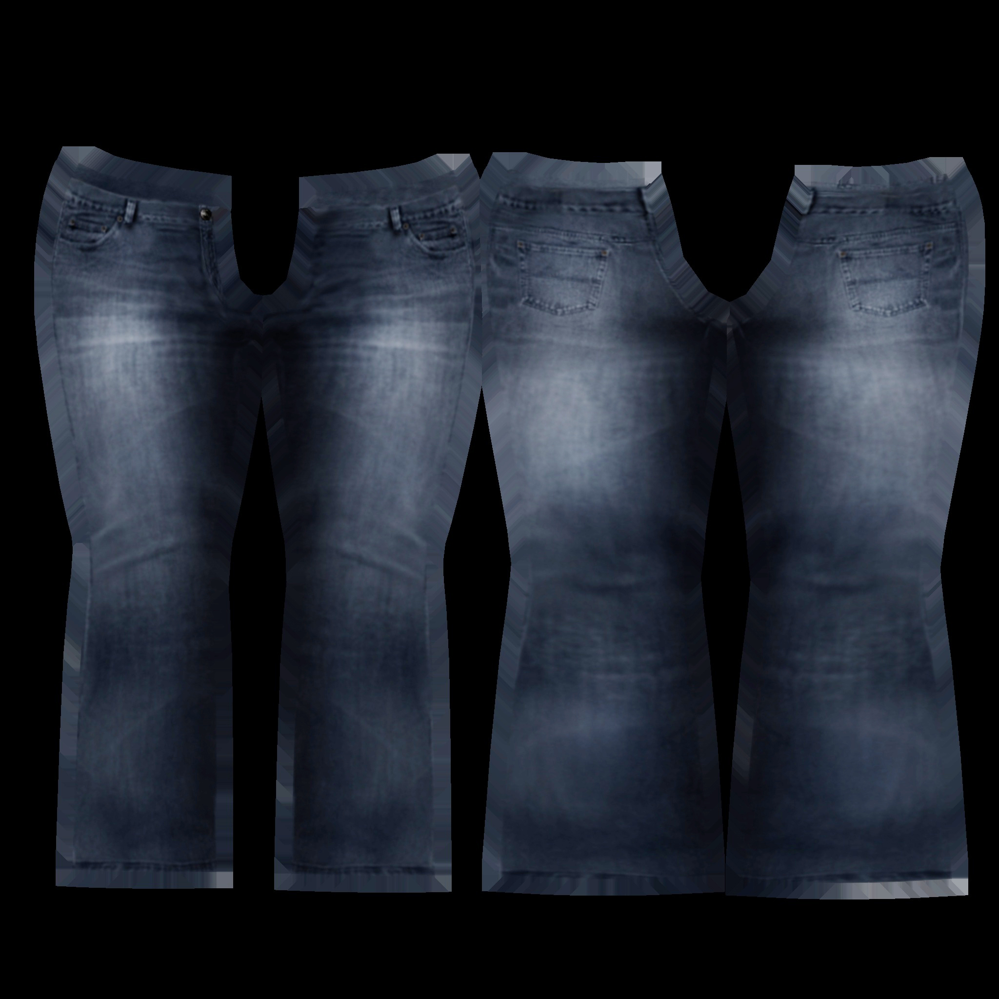 3D Low Rise Jeans model - TurboSquid 1983281