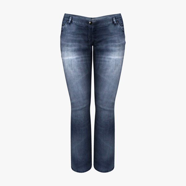 3D Low Rise Jeans model - TurboSquid 1983281