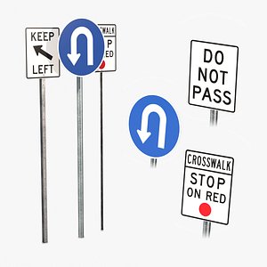 Road Signs Pack - Mandatory Instruction Set