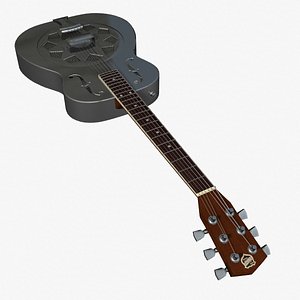 3d model resonator guitar