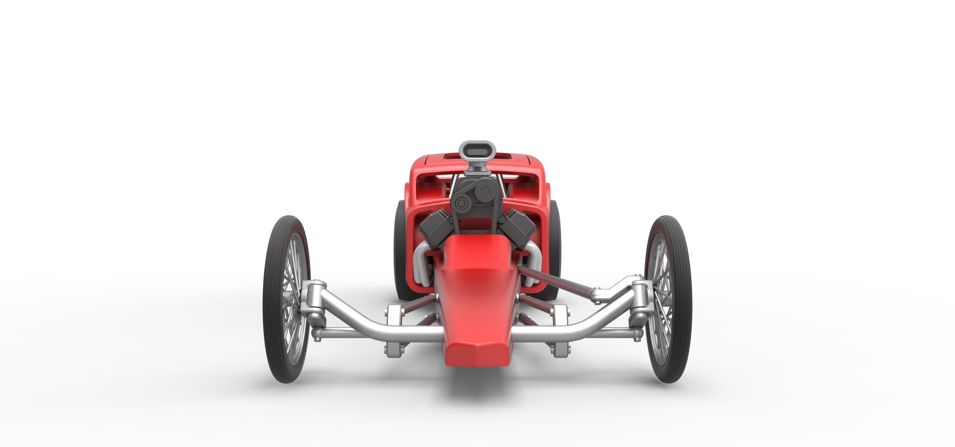 3D Diecast Front Engine Old School Dragster With Shell Version 8 Scale ...