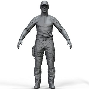 3D model zbrush special force soldier