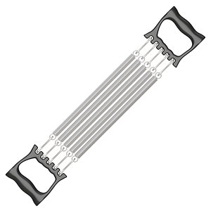 Spring Chest Expander Black 3D
