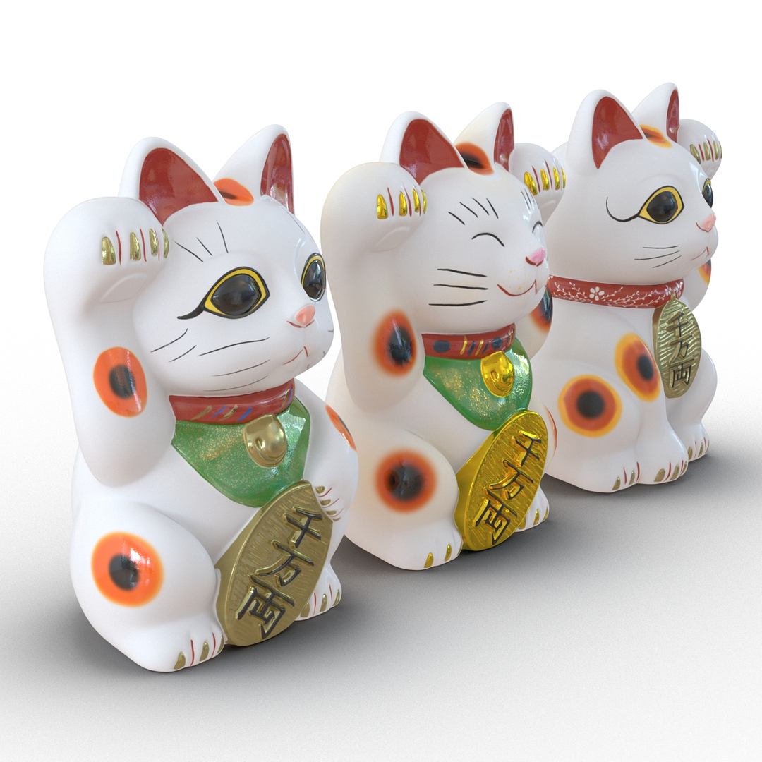 3d maneki neko 2