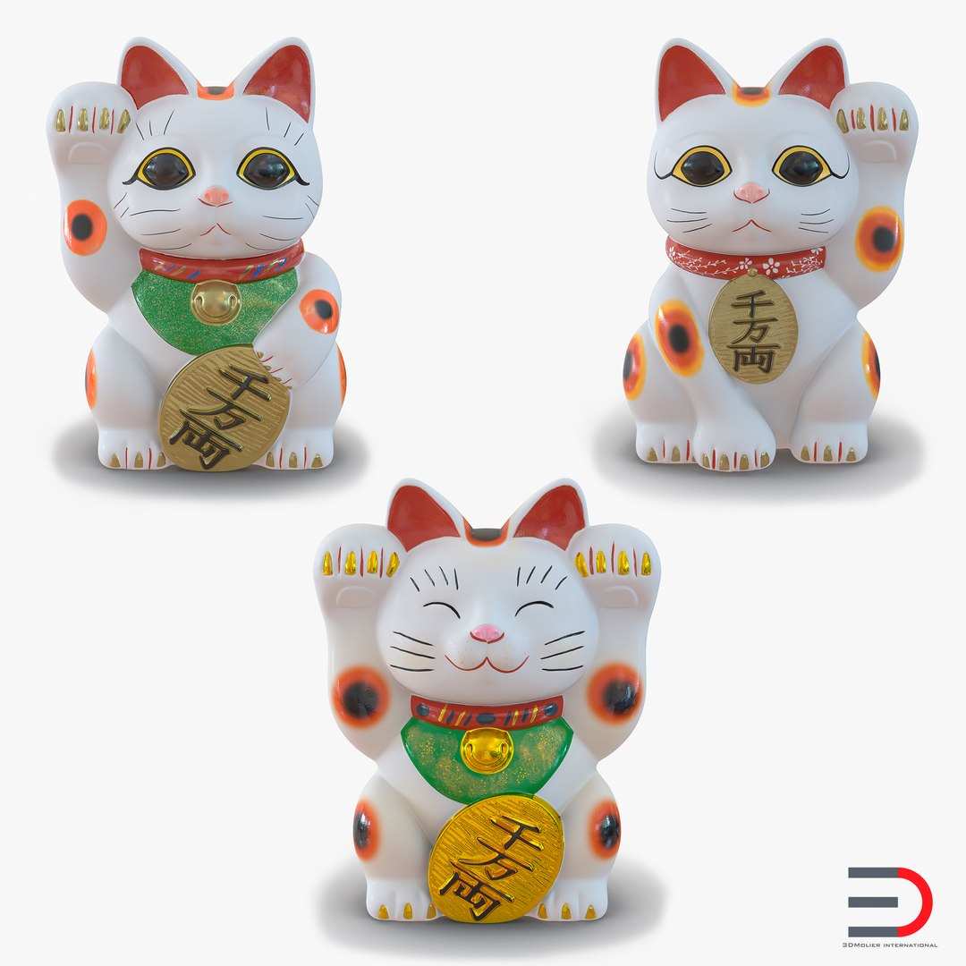 Maneki Neko Collection 2 3D model preview