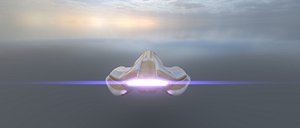 Courier Spaceship 3D model