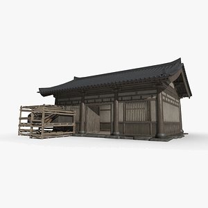 Asian Ancient Architecture Small Shop 3D model