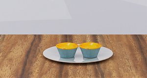 3D cheese food model