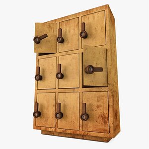 Cartoon Old School Locker