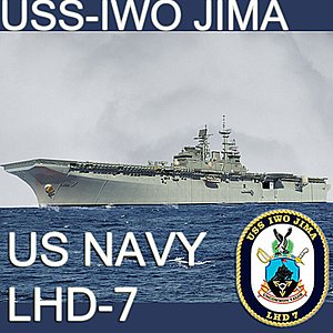 US Navy LHD-7 Iwo Jima Multipurpose Amphibious Assault Ship