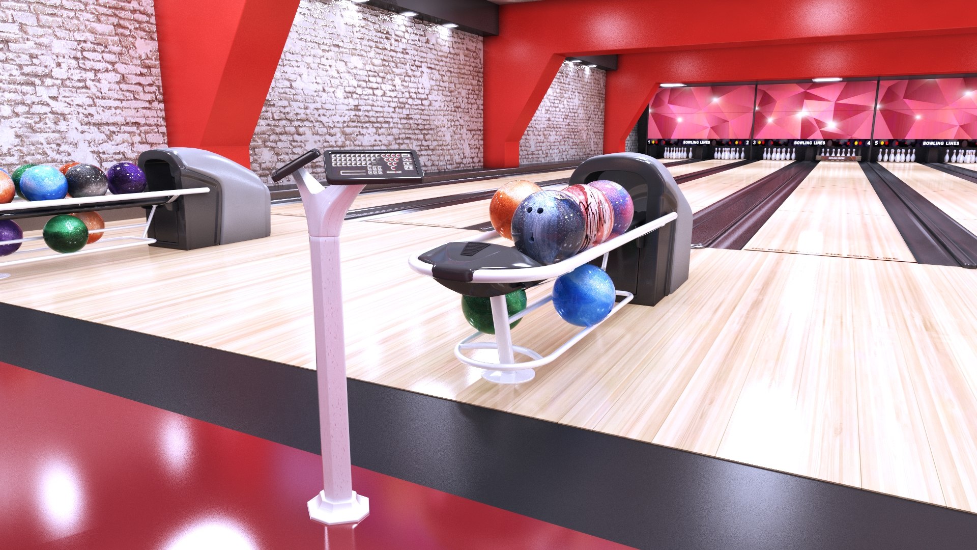 Modello 3D Palla da bowling nera - TurboSquid 930889