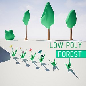 3D Low Poly Forest Pack