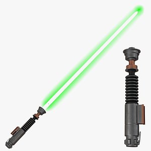 Luke Skywalker Lightsaber 2 3D Models Set Used