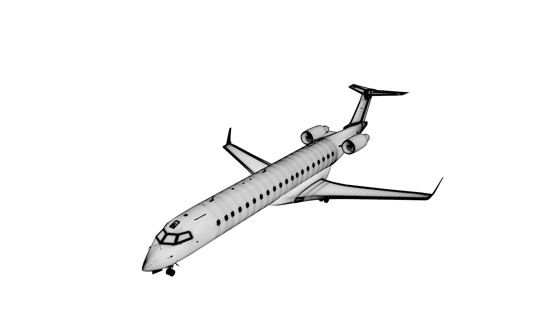 3D model airlines bombardier crj 700 - TurboSquid 1696934