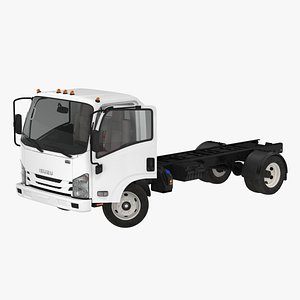 commercial truck isuzu npr 3D