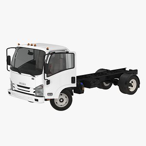 Commercial Truck Isuzu NPR 2018 Rigged