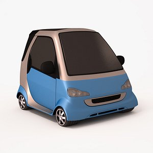3d model smart toon car