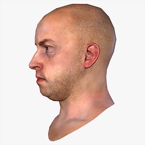 realistic human male head max