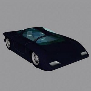 car scifi 3d model
