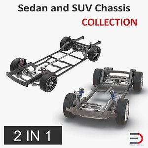 sedan suv chassis 3D model