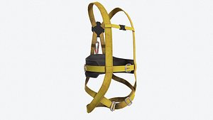 Parachute Type Safety Harness Low-poly