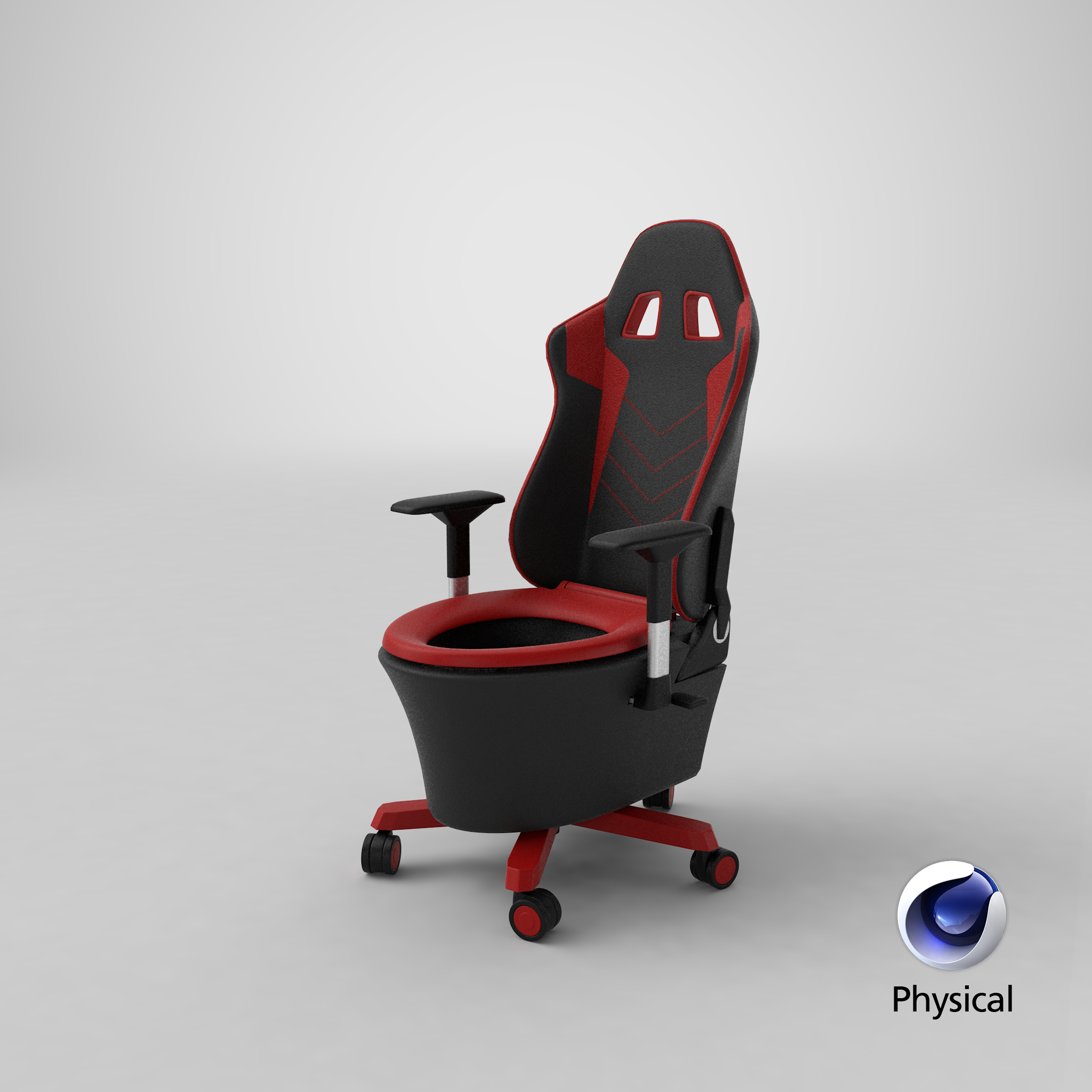 3D Gaming Chair Toilet model TurboSquid 1871209