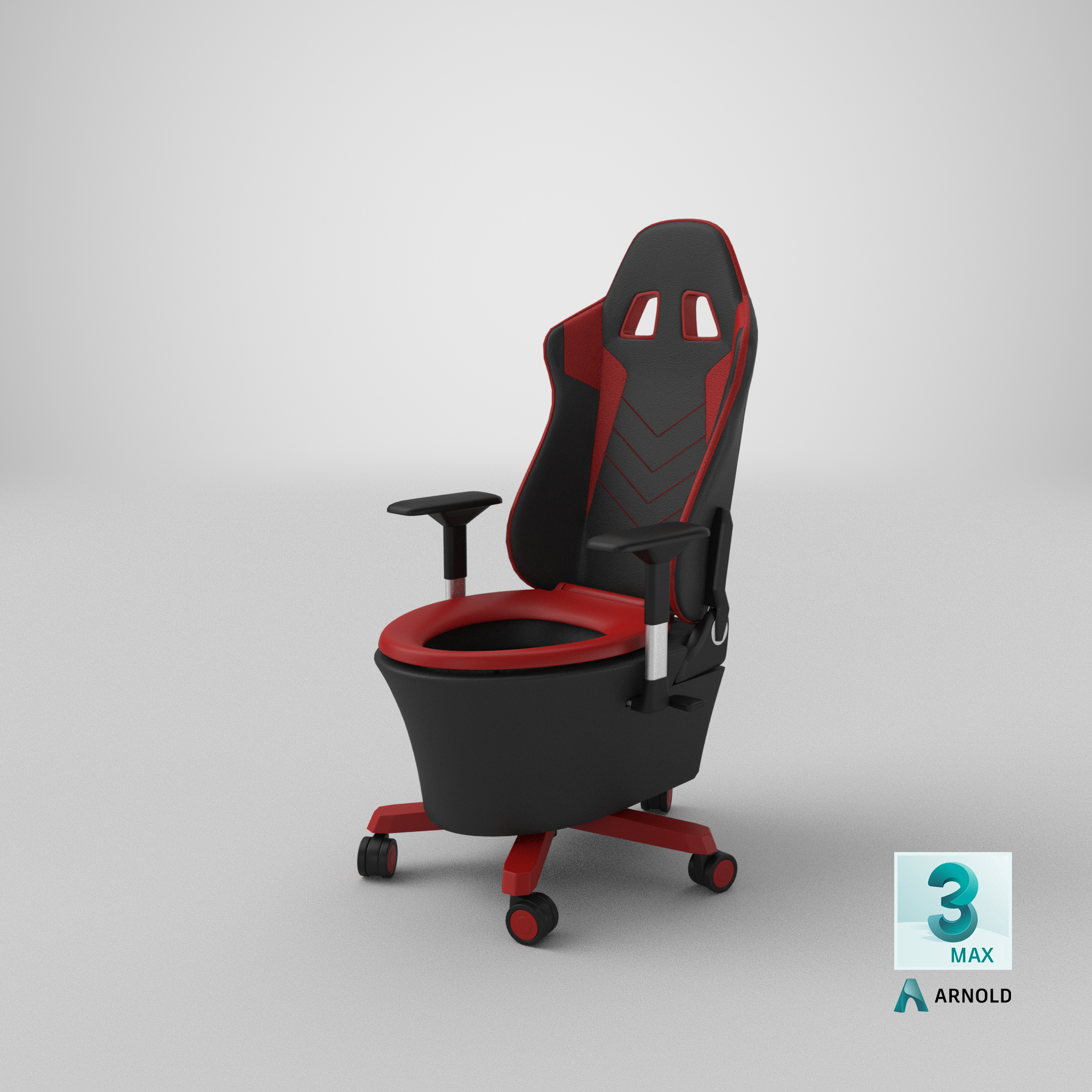 3D Gaming Chair Toilet model TurboSquid 1871209