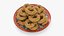 Traditional Sesame Ring Stack on Plate