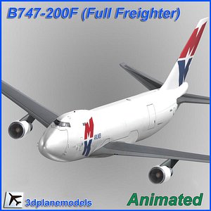 b747-200 747 3d model