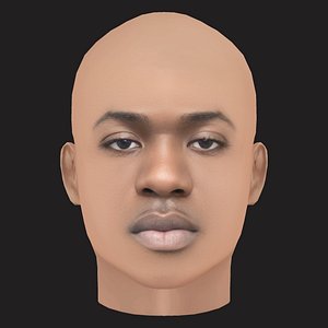 Low Poly Gazo Rapper Head