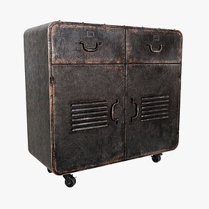 3D industrial iron cabinet