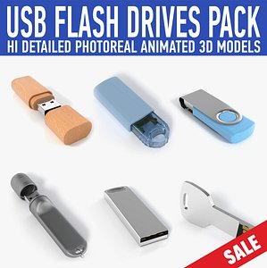 USB flash drive pack