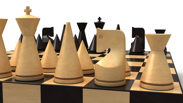 Jogo de xadrez design minimalista - Sjakk Thor I Tabuleiro feito 100% em  madeira maciça : Decor : Studio Elke Noda
