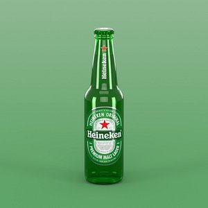 Heineken Lager Beer Bottle