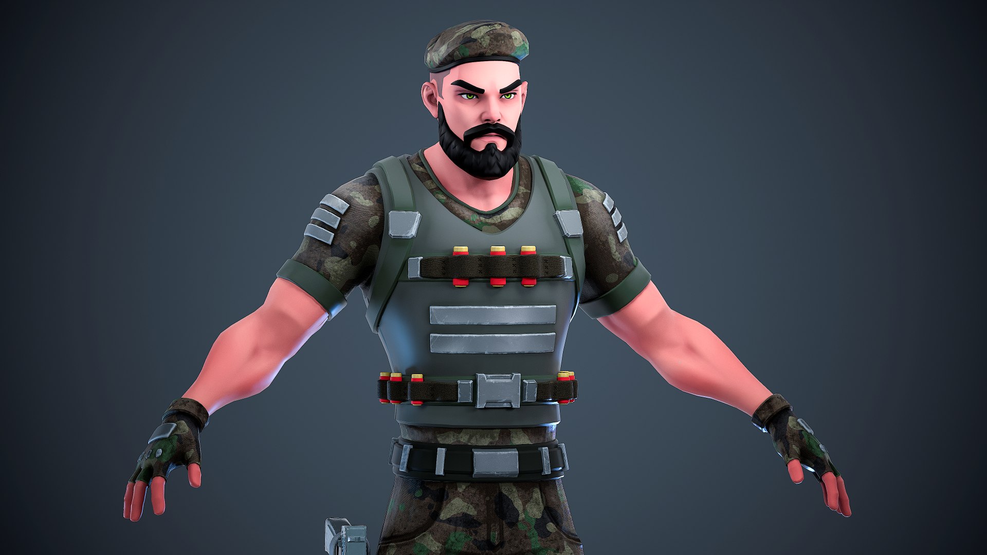 Military Soldier - Stylized Modular Character 3D https://p.turbosquid.com/ts-thumb/4F/aRQmg7/GM/4/png/1757597312/1920x1080/fit_q87/d7988248b1d05a001783b1850f25e09802681ed4/4.jpg