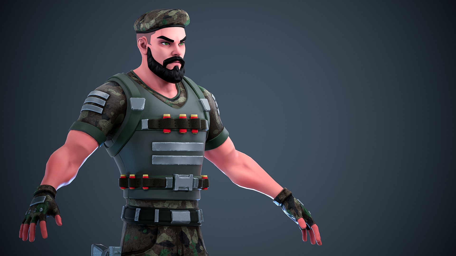 Military Soldier - Stylized Modular Character 3D https://p.turbosquid.com/ts-thumb/4F/aRQmg7/oq/tbrender023/png/1757597403/1920x1080/fit_q87/0b8390aeea64063ee0f6db0d3d701260cac4ad23/tbrender023.jpg